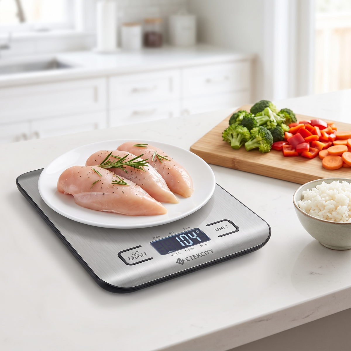 Digital Food Scale – Grams & Ounces, 11 lb Capacity