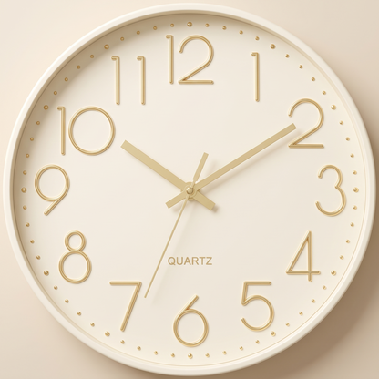 12" Wall Clock – Silent Sweep, Battery Operated