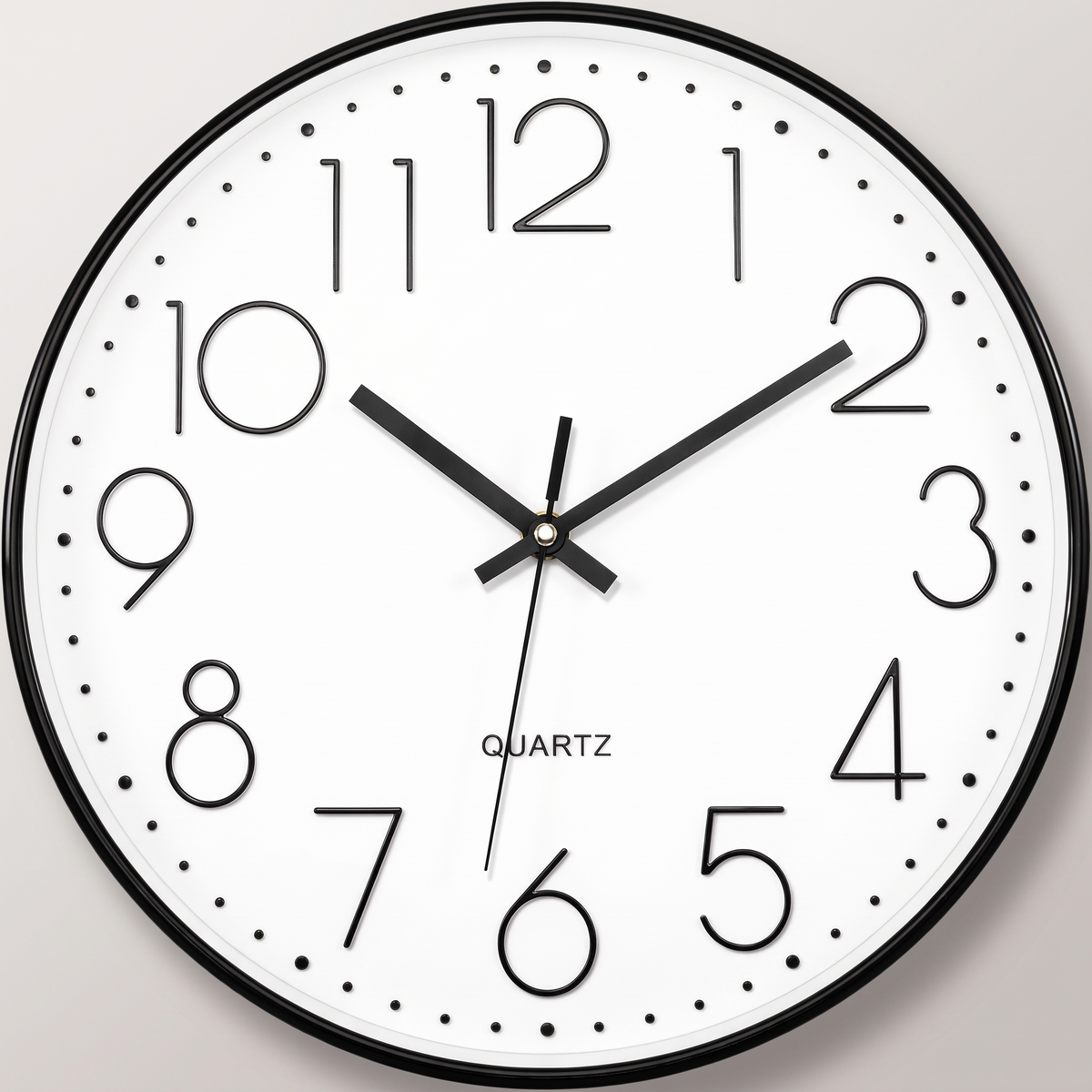 12" Wall Clock – Silent Sweep, Battery Operated