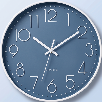 12" Wall Clock – Silent Sweep, Battery Operated