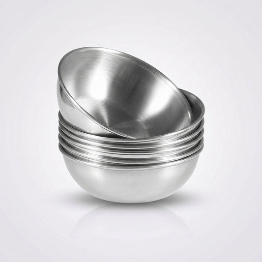 Mini Stainless Steel Dipping Bowls – 3.2" Sauce Dishes, Set of 8