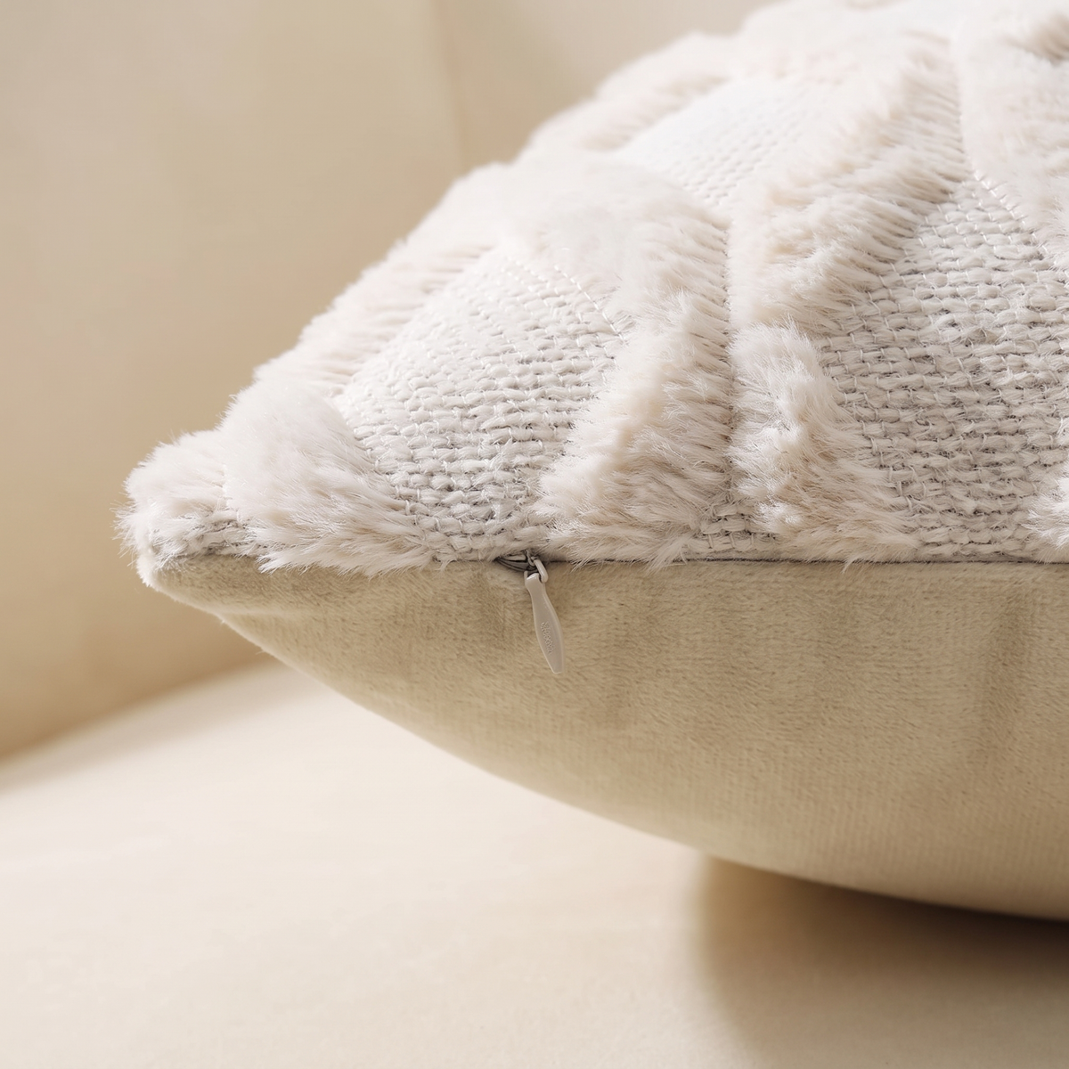 Cable Knit Faux Wool Throw Pillow Covers, 20x20" Set of 2