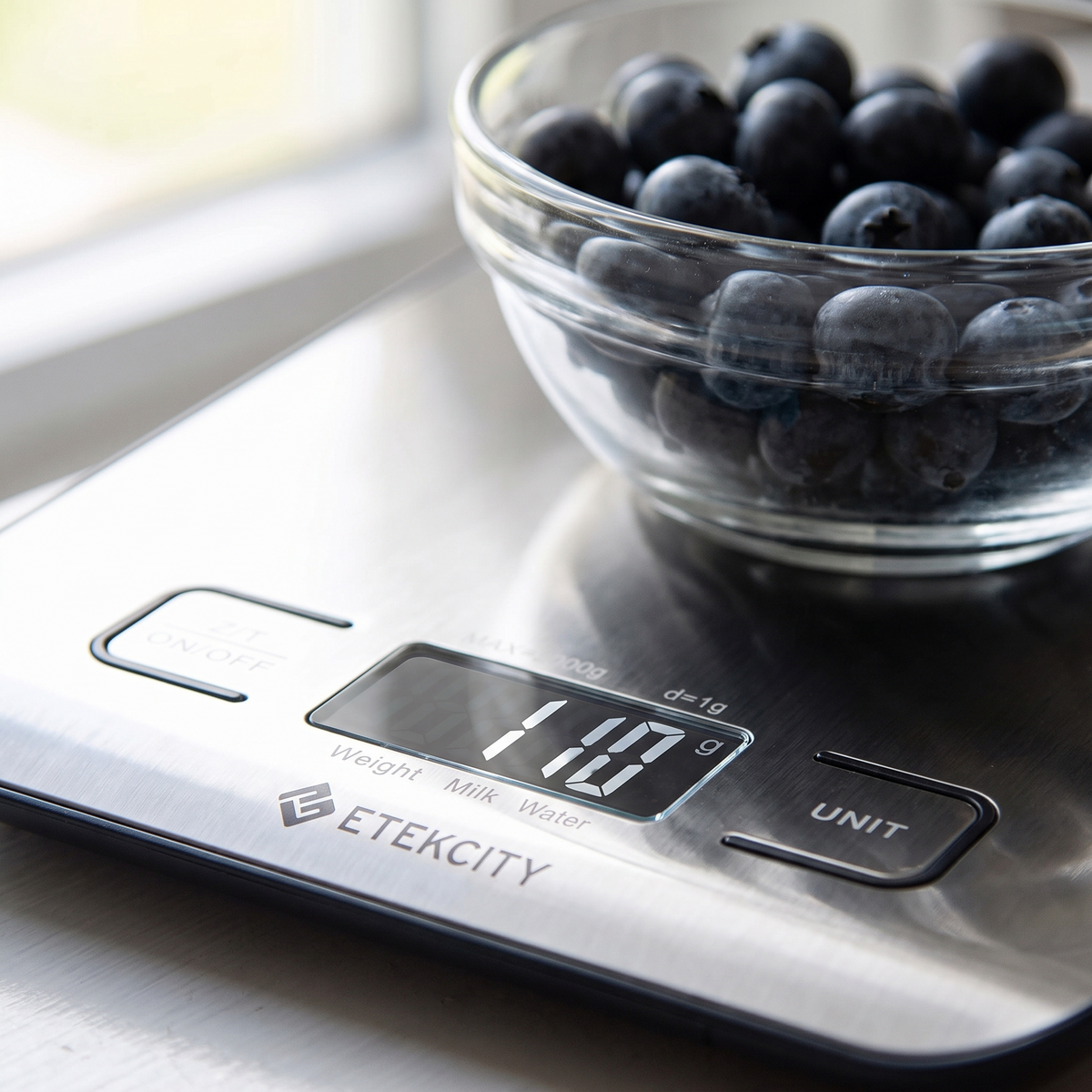 Digital Food Scale – Grams & Ounces, 11 lb Capacity