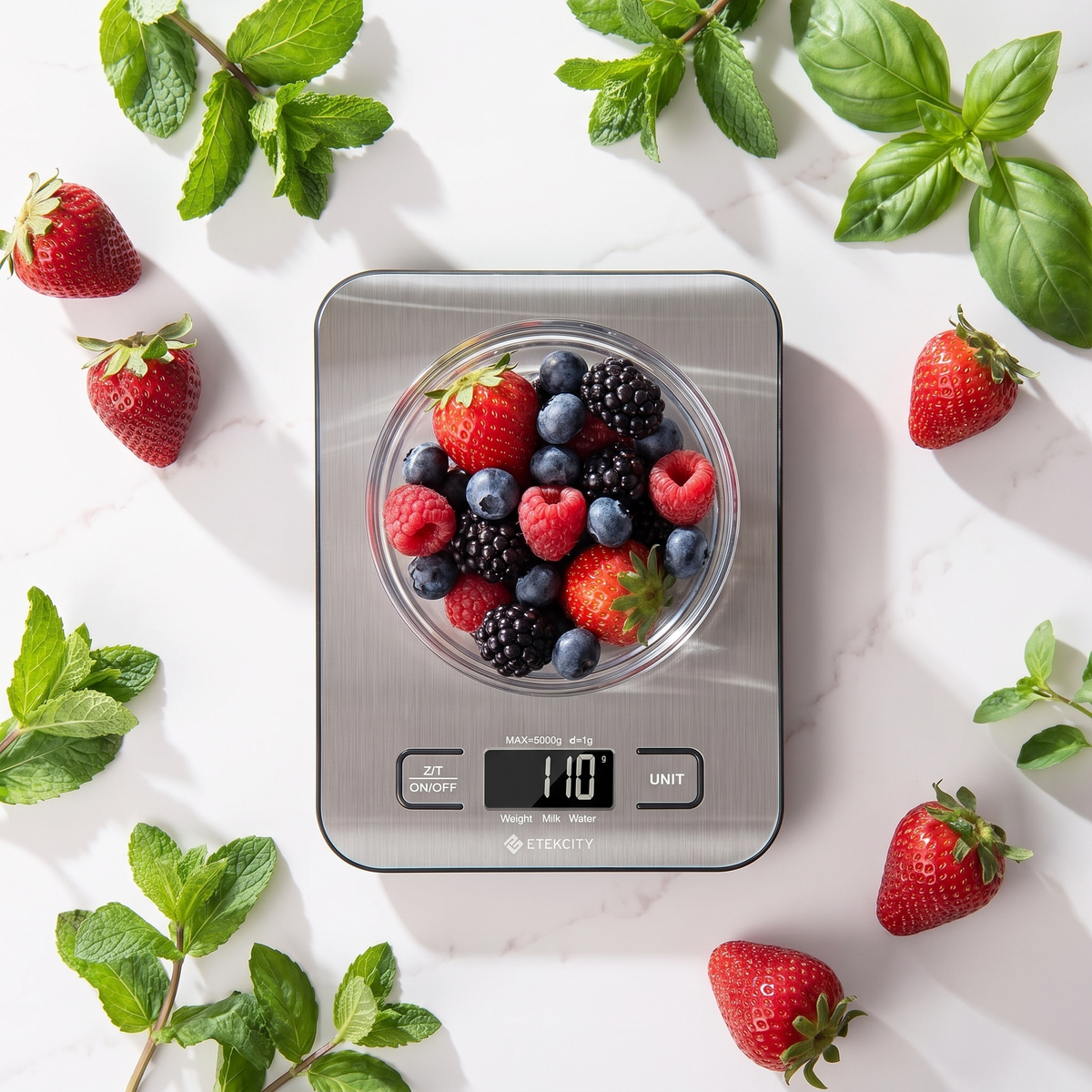 Digital Food Scale – Grams & Ounces, 11 lb Capacity