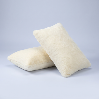 Faux Fur Lumbar Pillow Covers, Set of 2